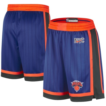 New York Knicks Kratke hlače Nike 2023-24 City Edition Plava Swingman